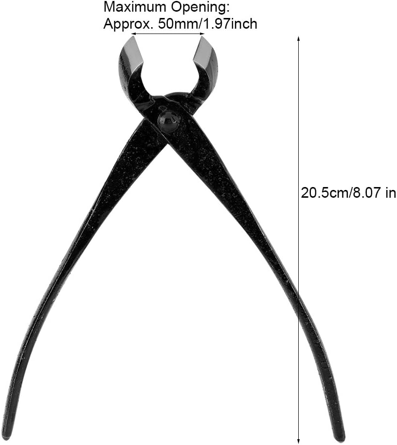 Bonsai Tools Knopfschneider, 205 mm Zweigknopfschneider aus Zinklegierung mit runder Gartenschneide