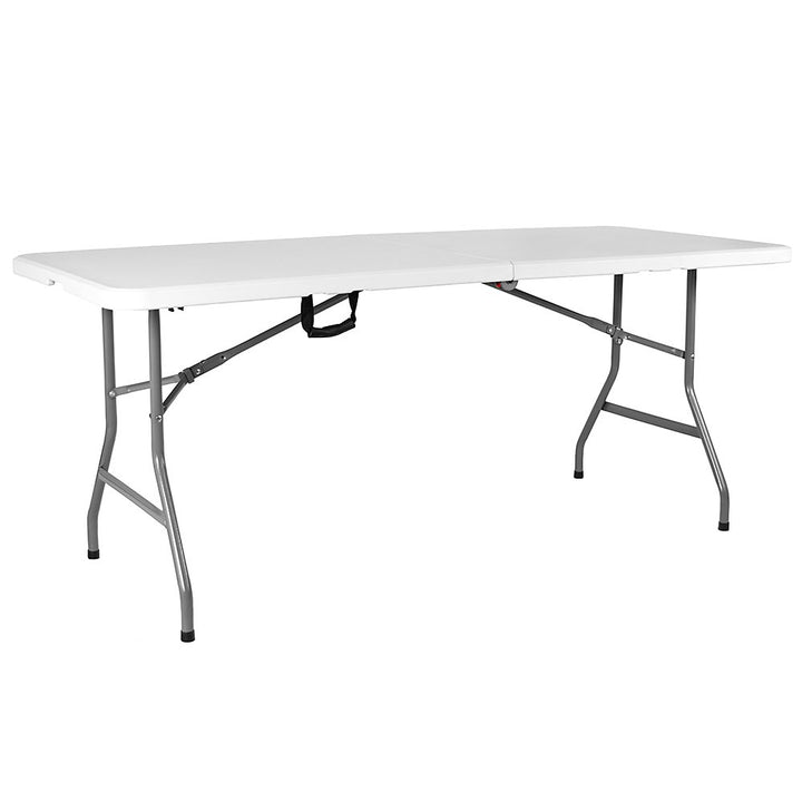 Home Discount Tisch, Plastik, weiss, 72x70x152, Weiss