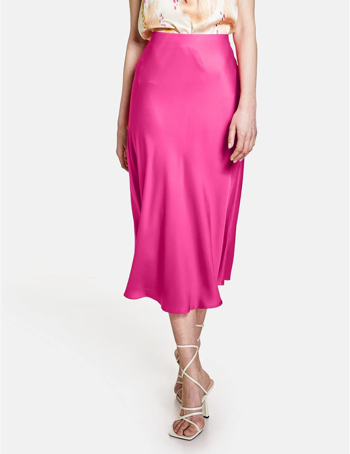 TAIFUN Damen 110010-11104 Rock, Vibrant Magnolia, 48