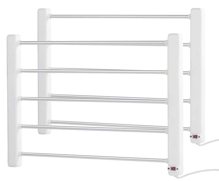 Sichler Haushaltsgeräte Handtuch Heizung: 2er-Set Elektrisch beheizbarer Handtuchwärmer (Badezimmer