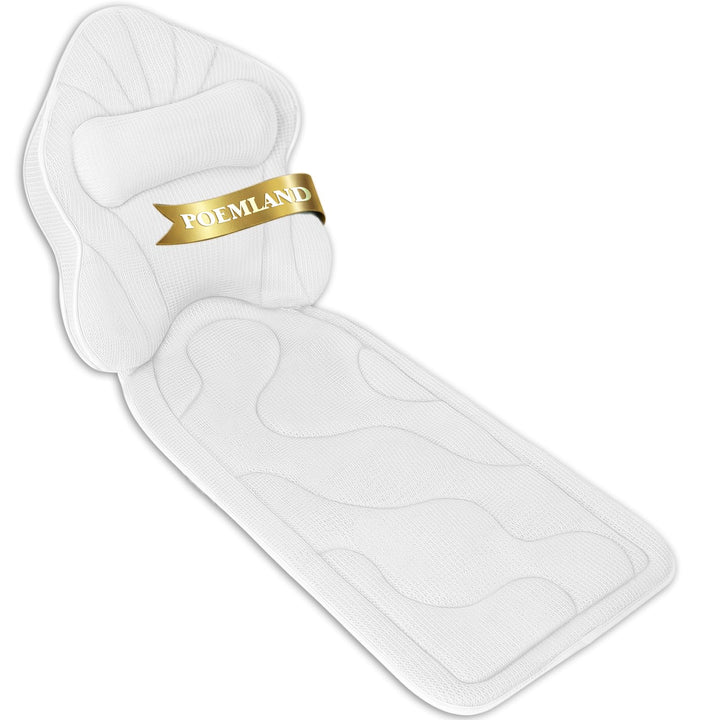 Poemland Luxus Dicke, volle Körper Badewannenkissen Mat &amp; Cushion für Badewanne Kopfstütze Hals Schu
