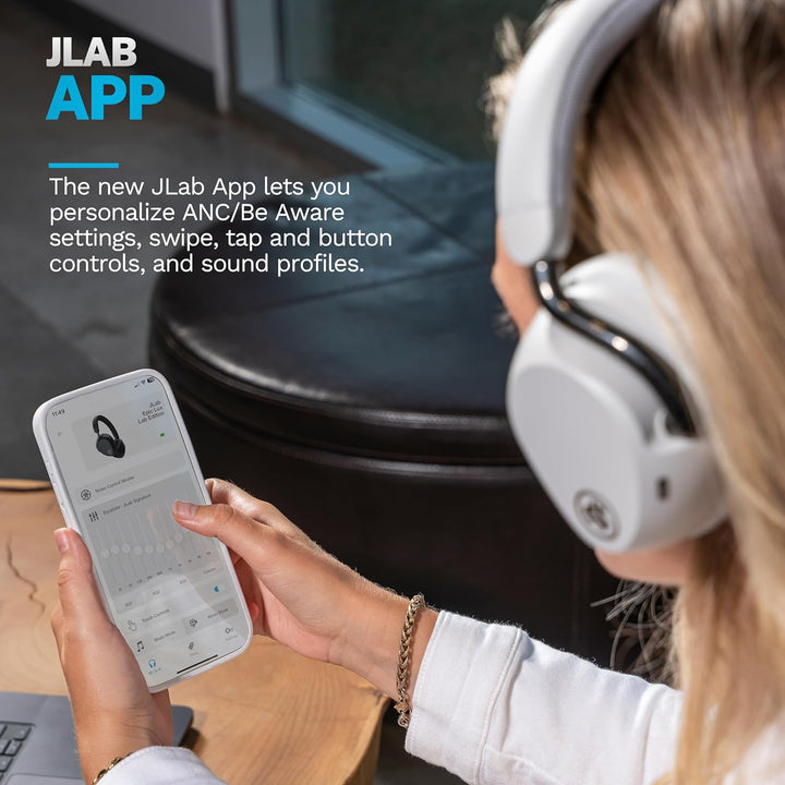JLab Epic Lux Lab Edition Adaptive Noise Cancelling Kopfhörer - Bluetooth Kopfhörer Over Ear kabello