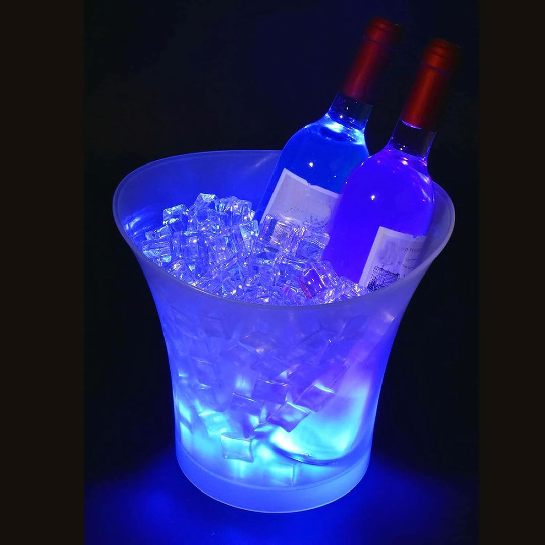 Tiandirenhe Neu Led Eiskübel,sektkühler Led,5L Led Eiseimer,Farbe Kann Eingestellt Werden, Bunter Fa