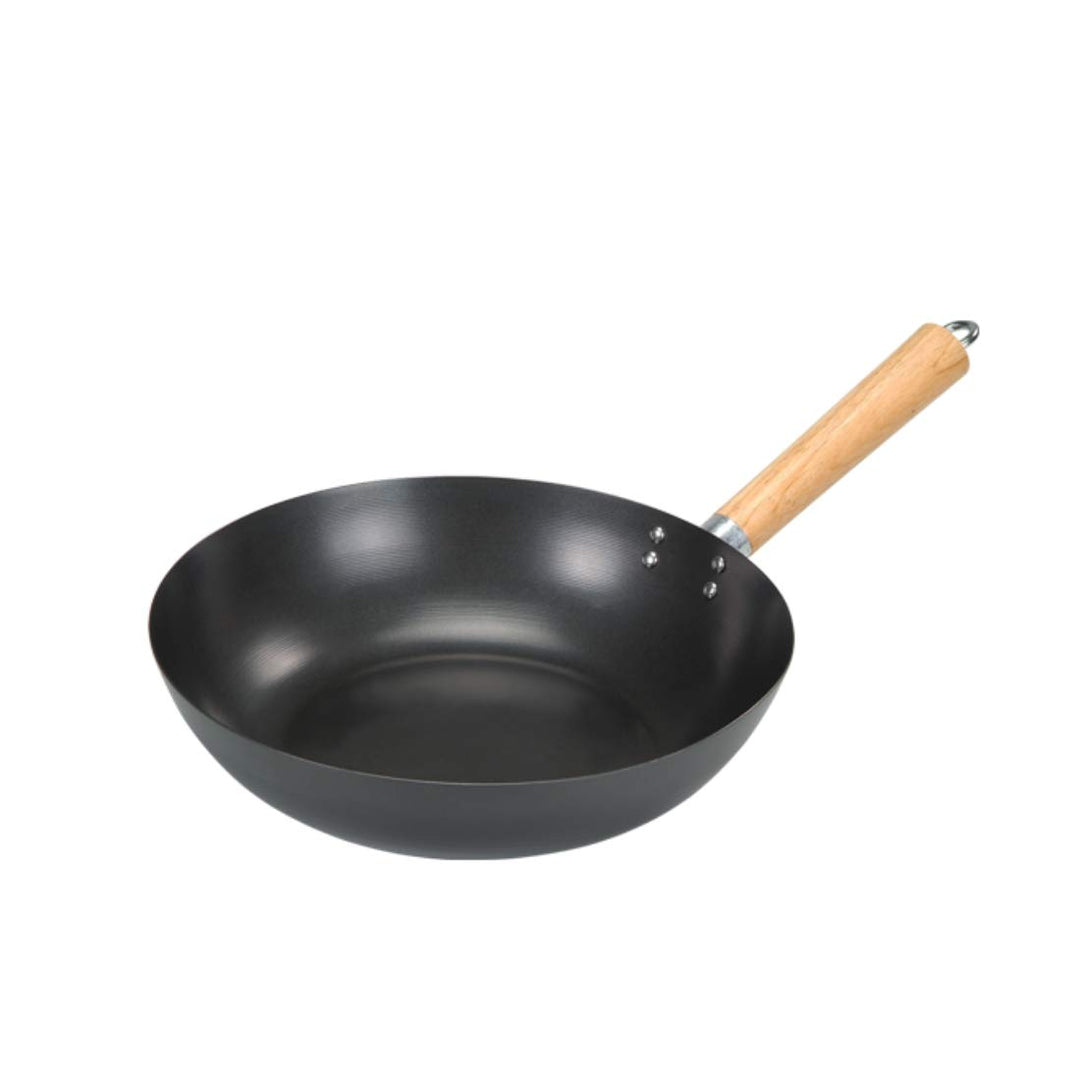 Fernand Charron Carbon Stahl Wok Standard schwarz