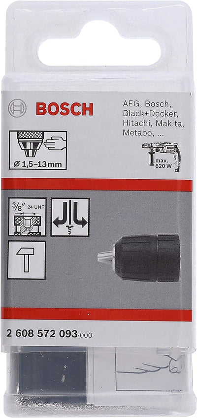 Bosch Accessories Bosch Professional Schnellspannbohrfutter (2 Hülsen, Spannbereich 1,5 - 13 mm, Auf