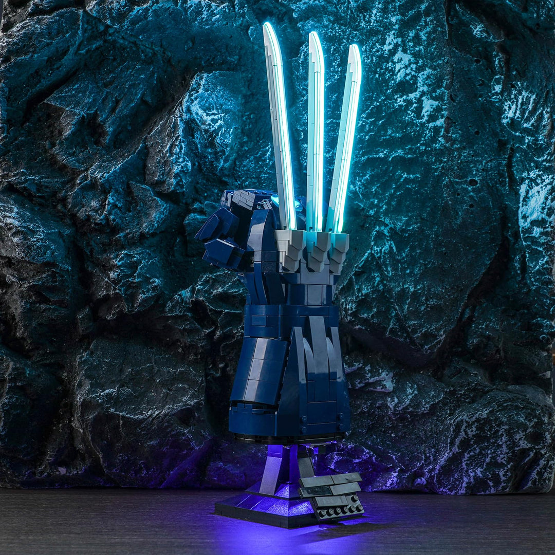 Licht Kompatibel mit Lego Wolverines Adamantium-Klaue, Beleuchtungs Set für Marvel 76250 Wolverine's
