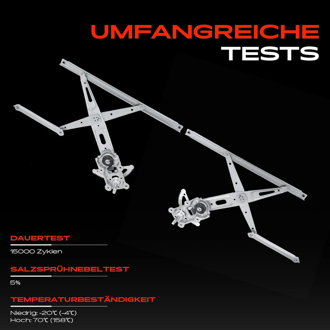 Frankberg 2x Fensterheber Fensterhebermechanik Vorne 6982052270, 6981052340 | Kompatibel mit Yaris P