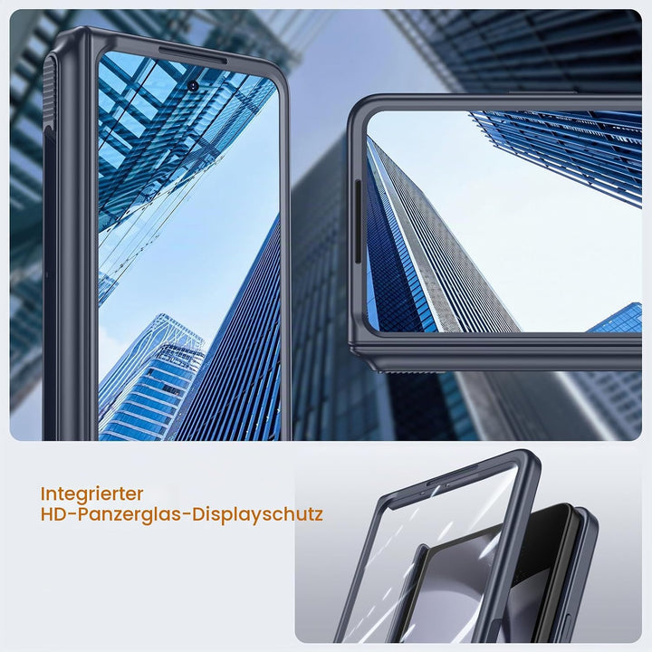 spoovcto für Samsung Galaxy Z Fold 5 Hülle mit Slim S Pen Stifthalter &amp; Scharnierschutz, Integrierte