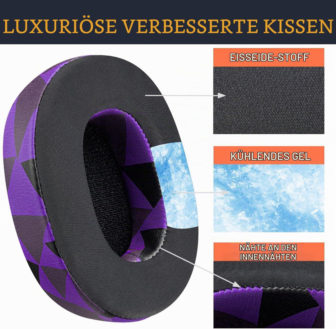 SOULWIT Kühlgel Ersatz Ersatzpolster Polster Ohrpolster für Skullcandy Hesh 3/ANC/Evo &amp; Crusher Wire