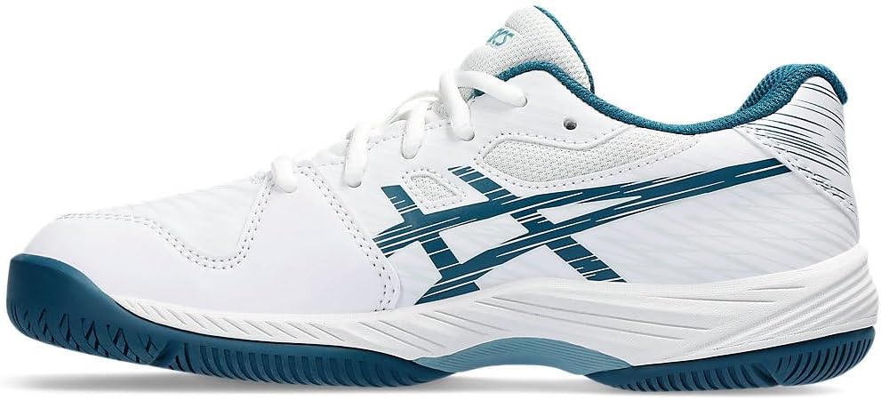 ASICS Unisex Kinder Gel-Game 9 Gs Sneaker 34.5 EU White Restful Teal, 34.5 EU White Restful Teal