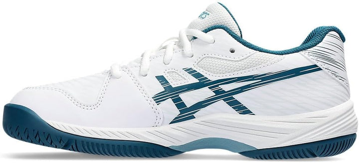 ASICS Unisex Kinder Gel-Game 9 Gs Sneaker 34.5 EU White Restful Teal, 34.5 EU White Restful Teal