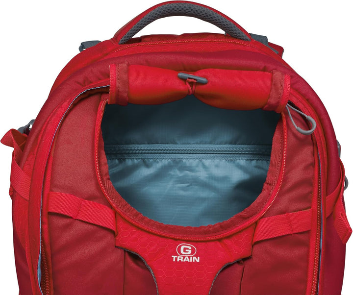 Kurgo G-Train Rucksack, Mit integriertem Hundefach, Wasserfester Boden, Mit Flaschenhaltern, Für Hau