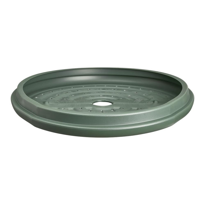 Elho Green Basics Komposter 200L Boden Platte - 100% Recyceltem Plastik - L 68.9 x B 69.9 x H 8.0 cm