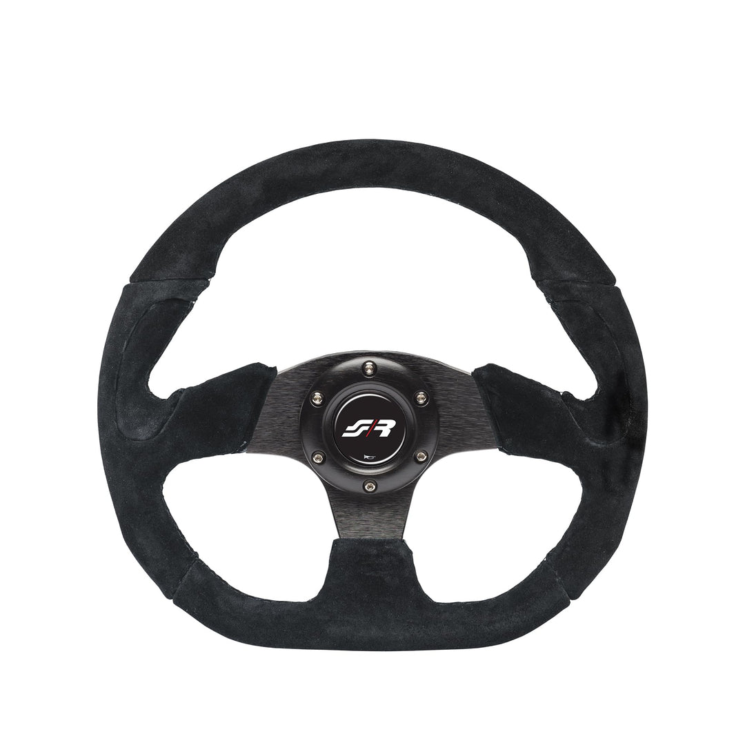 Simoni Racing Universal Lenkrad X2 Shammy Leather - Schwarz Suède - Durchmesser 330mm
