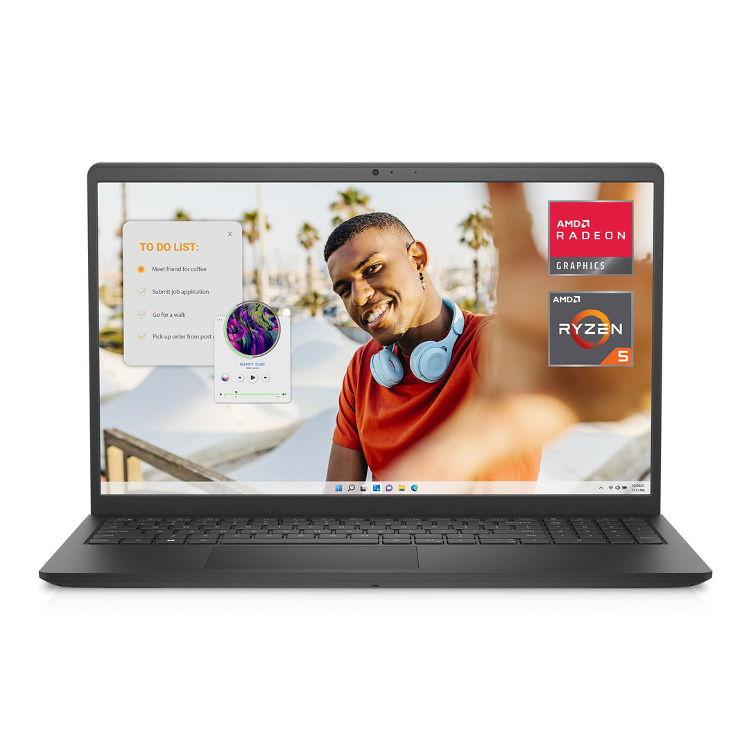 Dell Inspiron 15 3535 Laptop 15.6 Inch FHD 120Hz, AMD Ryzen 5 7520U, 8GB RAM LPDDR5, 512GB SSD, AMD