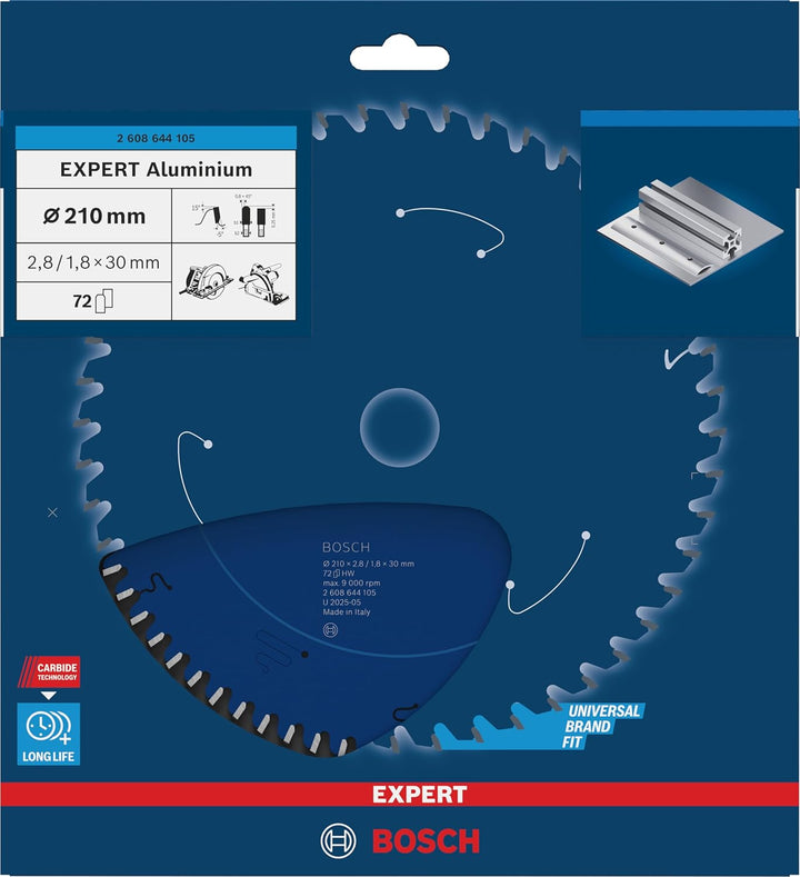Bosch Accessories Bosch Professional 1x Kreissägeblatt Expert for Aluminium (für Aluminium, Sägeblat