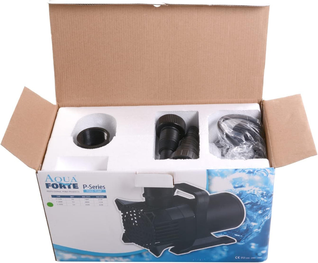 AquaForte P-20.000 Teichpumpe, 420 Watt, Maximale Durchfluss 20 m3/Stunde, maximale Förderhöhe 7.5 M