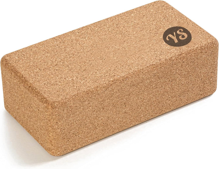 Yoga Studio Der bequeme Kork-Yoga-Block (22,5 cm x 12 cm x 7,5 cm), antibakterieller Yoga-Block mit