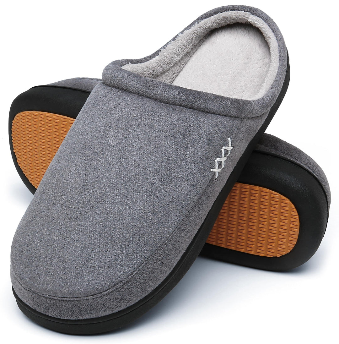 Mishansha Herren Damen Warme Hausschuhe Winter Memory Foam Plüsch Pantoffeln rutschfest Slippers,Gr.