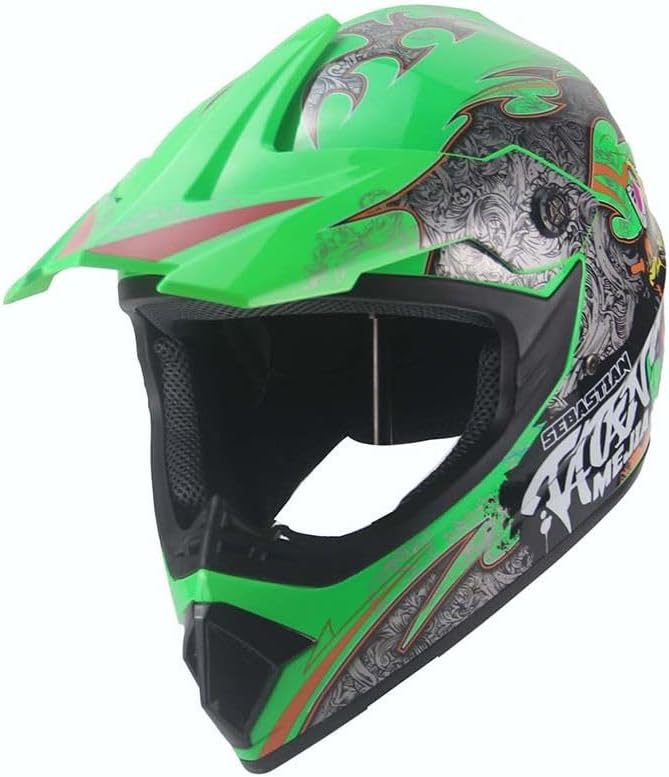 Kinder Crosshelm Mejia – Motorradhelm für Kinder, ABS-Schale, robuster Kinderhelm für Downhill, Quad