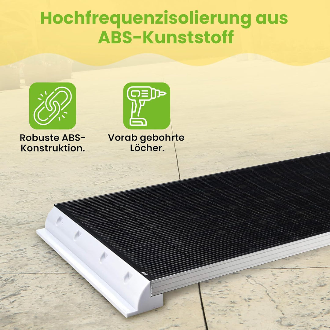 Offgridtec© ABS Solarmodul-Spoiler Halterung weiss 68cm - Heavy Duty 2er Set Haltespoiler 68cm, 2er