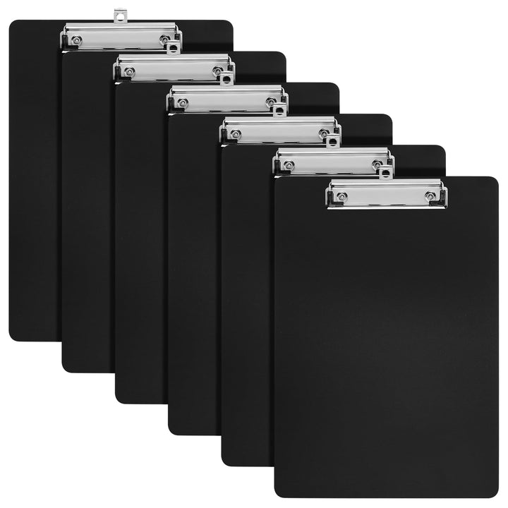 7 Stück Klemmbrett A4, Clipboard A4 Klemmbrettmappe mit Clip, Kunststoff Klemmbretter, Schreibbrett
