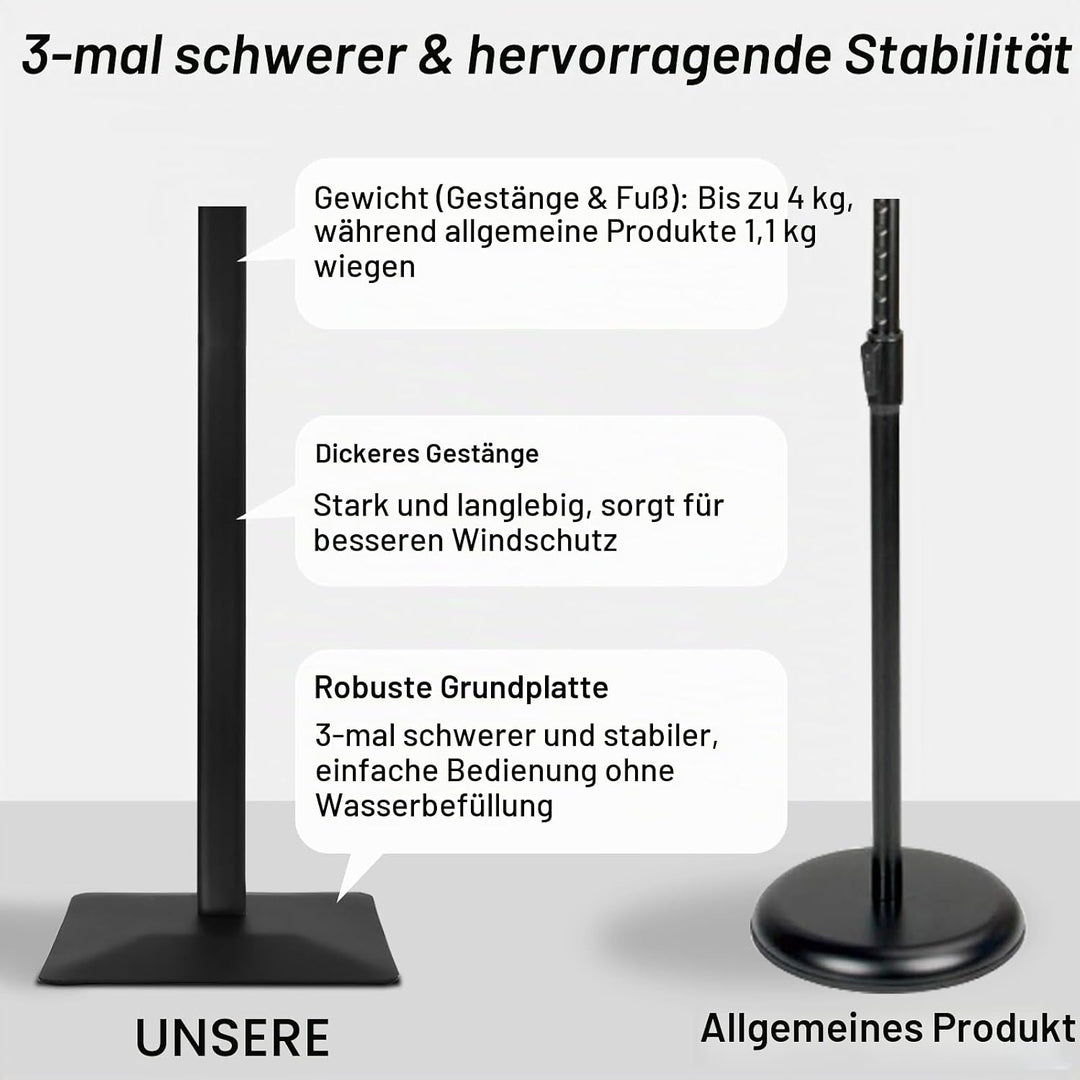 RayLove Infoständer DIN A3 für Plakate mit 297 * 420 mm. Stahl-Schildhalter,Schwarz PREMIUM Design I