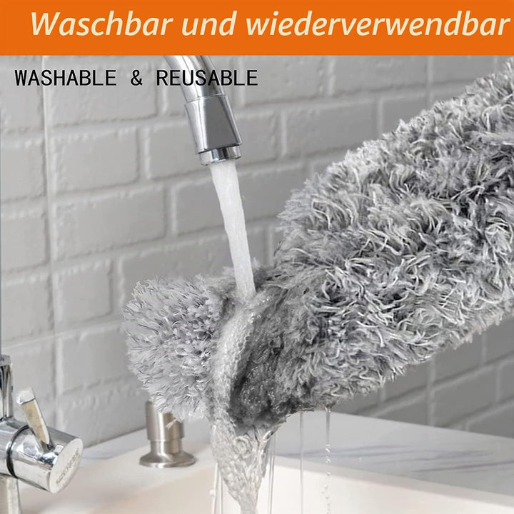 Staubwedel zum Reinigen von hohen Deckenventilatoren, Newliton Mikrofaser-Staubwedel mit 30&