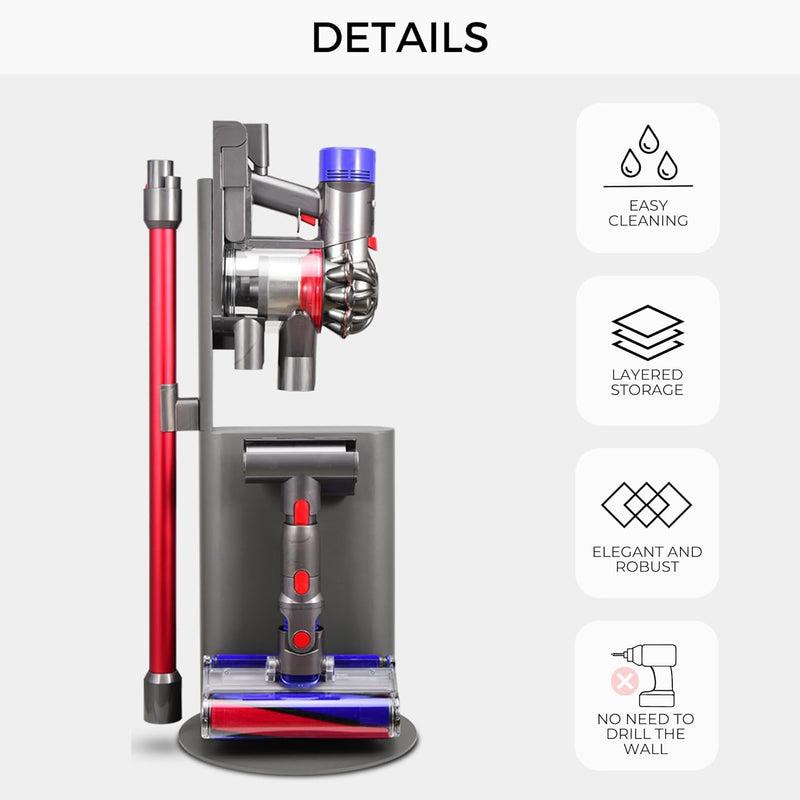 MORANGO Staubsaugerunterstützung Kompatibel mit Dyson V6, V7, V8, V10, V11, V15, DC30, DC31, DC34, D