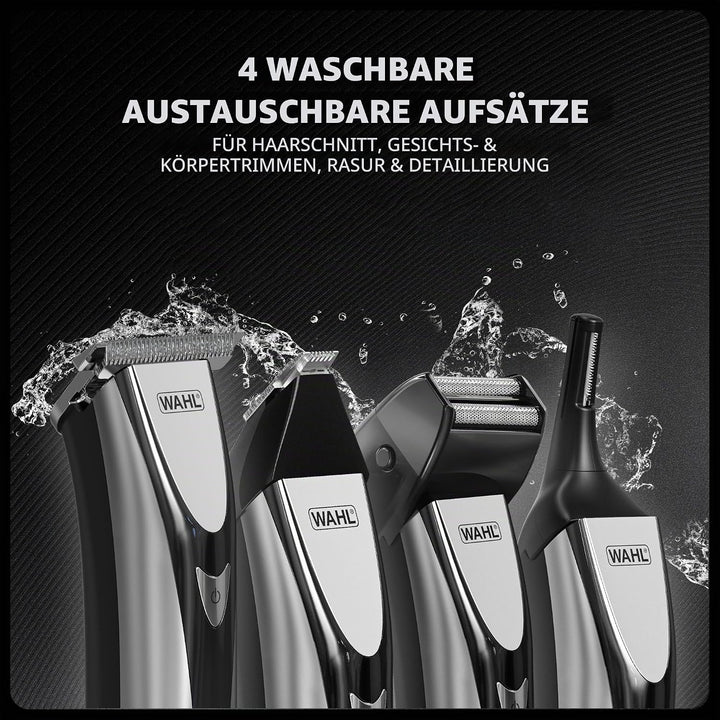 WAHL Elite Groom, Ganzkörper-Trimmen, abwaschbare Aufsätze, Ohr- und Nasenhaar Entfernung, langlebig