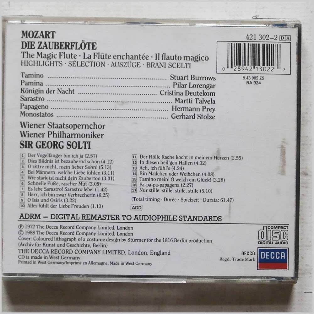 Die Zauberflöte (Az), Audio-CD