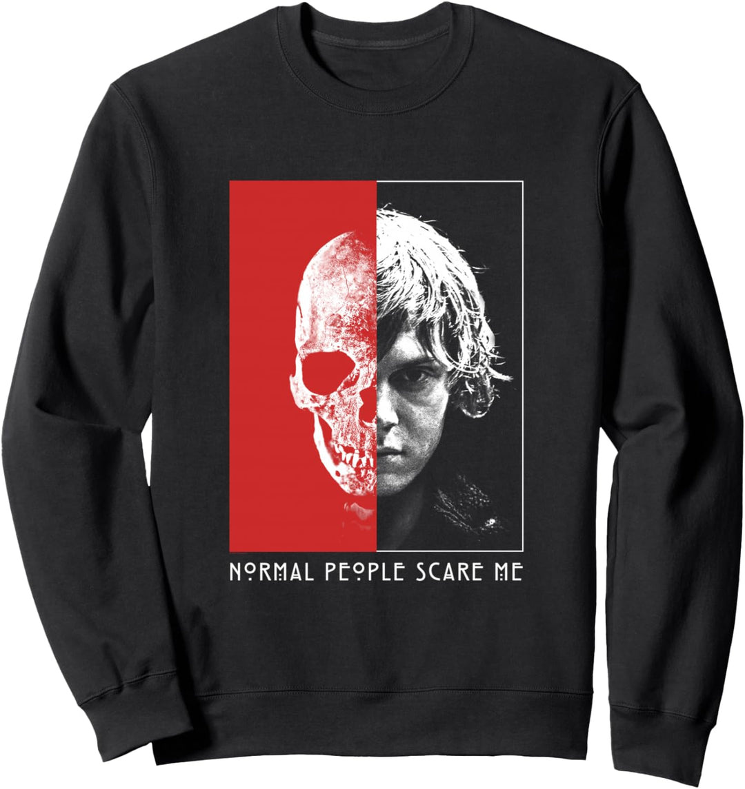 American Horror Story Tate Halber Schädel Sweatshirt
