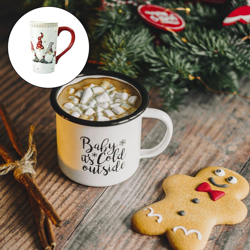 Cabilock 2 Stücke Weihnachtsmann Geschenke GNOME Lehrer Saft Trinkgeschirr Griff Freunde Party Urlau