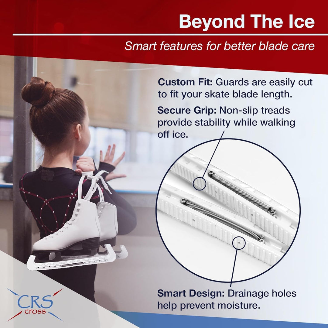 CRS Cross Skate Guards, Soakers and Towel Gift Set - Ice Skating Guards and Soft Skate Blade Covers