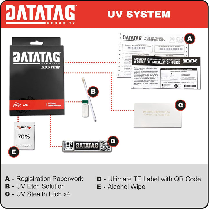 Datatag Stealth Diebstahlschutz, 0,1 cm, Silber