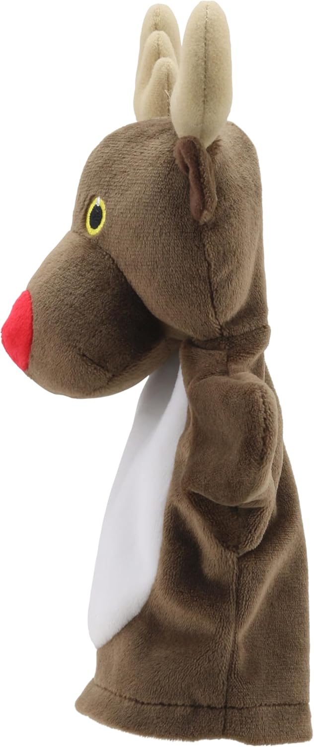 The Puppet Company - My First Christmas Puppet - Rentier Handpuppe - Geeignet ab Geburt - PC003829