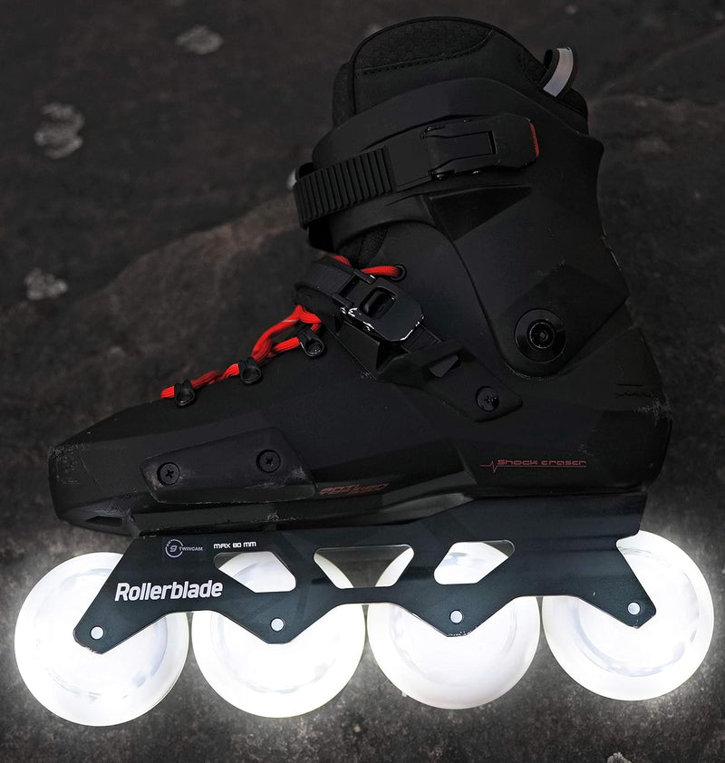 Rollerblade Moonbeam 72mm/82A LED Wheel 4-Pack Weiss, Weiss