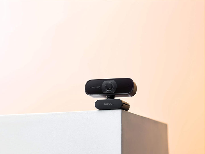 Rapoo XW180 Full HD Webcam 1080p, 80° Sichtfeld, Autofokus, Rauschunterdrückung, USB-Anschluss, für