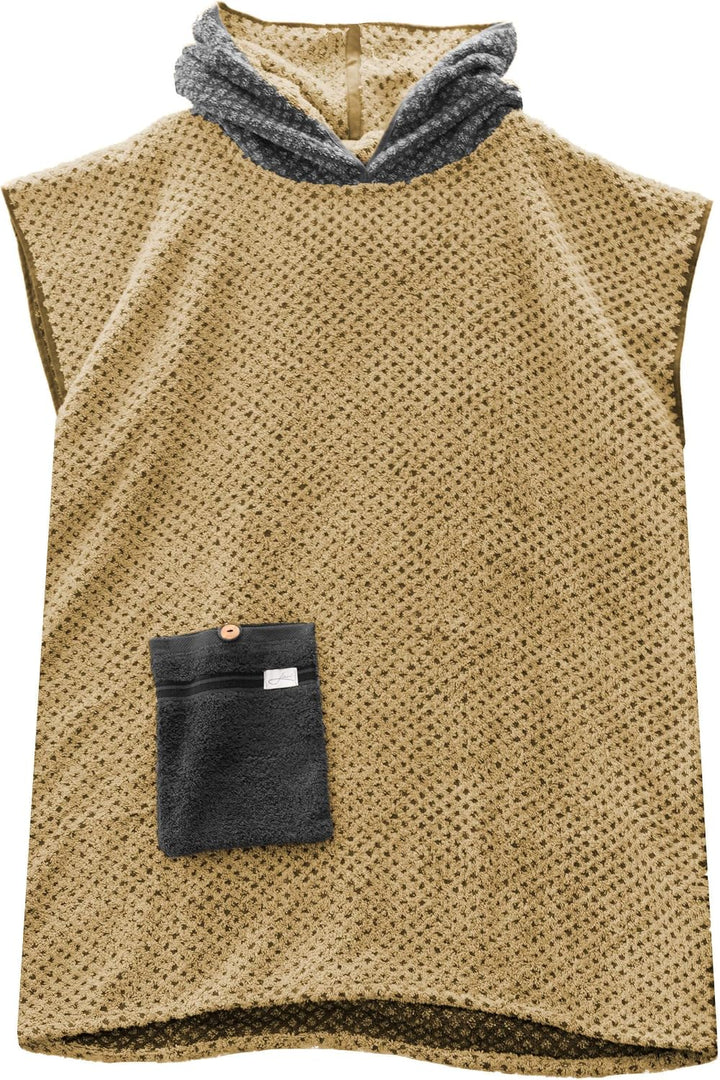 Badeponcho gold - Surfponcho Made in Germany - Unisex - Bequem & weich - Verschiedene Grössen für di