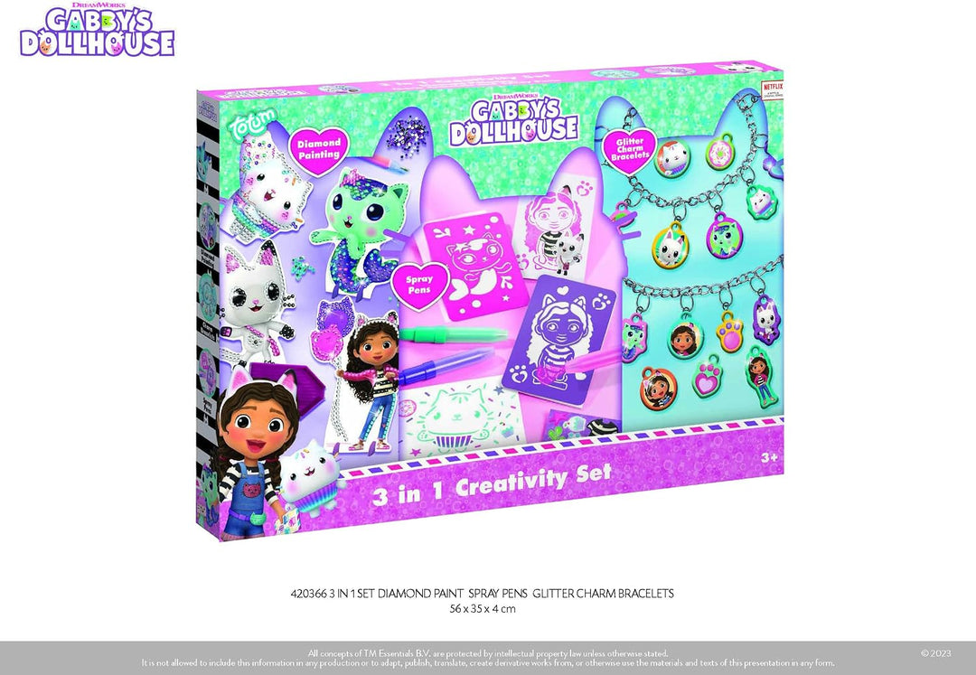 Gabbys Poppenhuis - 3in1 Kreativitätshandwerk Set