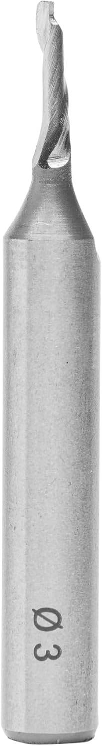 ENT 30000 Spiral-Bohrnutenfräser HS, Schaft (S) 8 mm, Durchmesser (D) 3 mm, NL 12 mm, Z1, GL 60 mm D