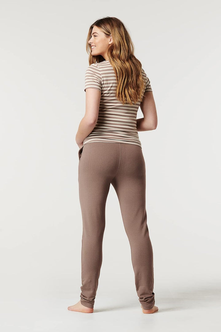 Noppies Damen Pants Over The Belly Hardin Hose, Pine Bark - P943