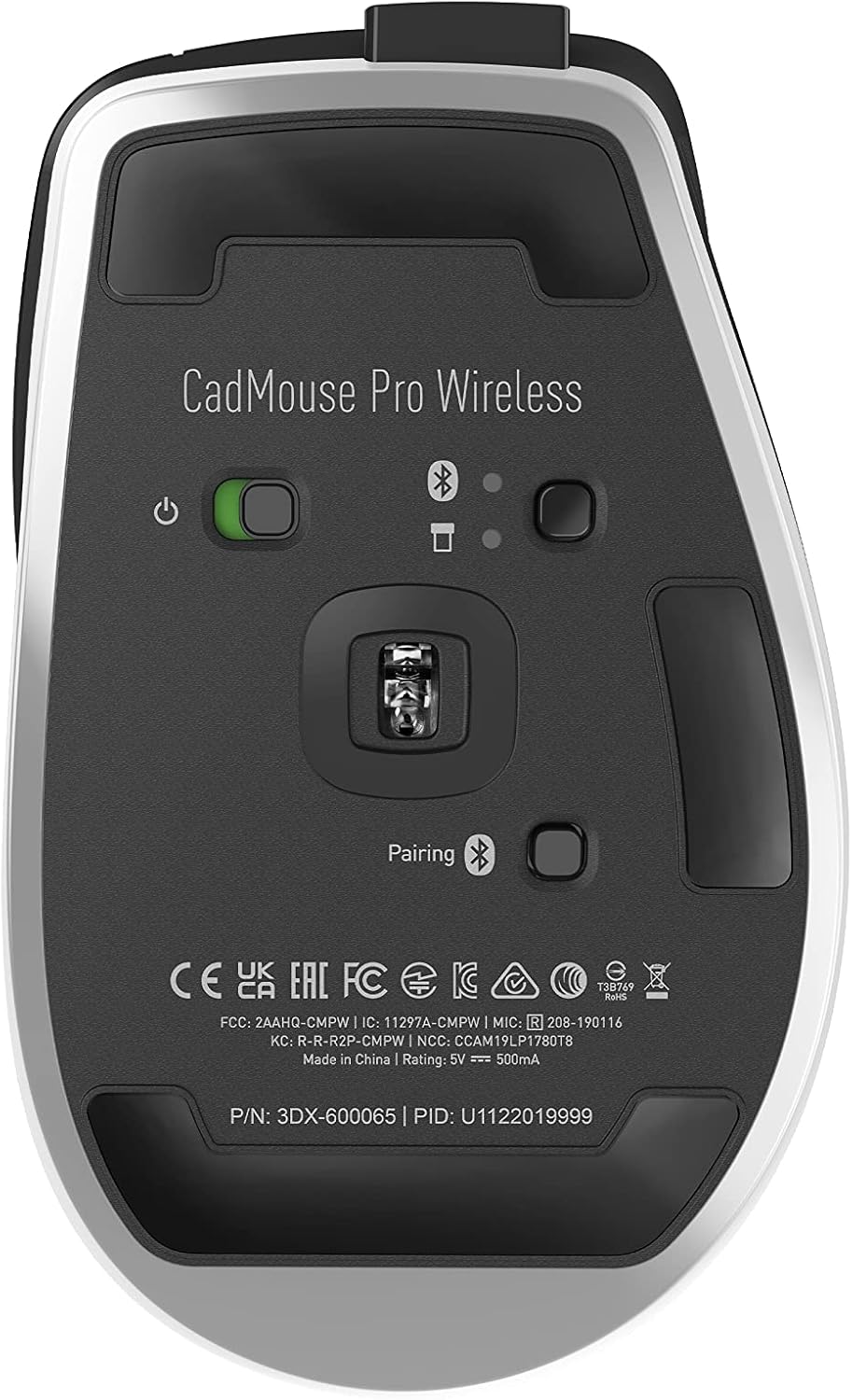 3Dconnexion CadMouse Pro Wireless (Ergonomische Maus, optisch, kabellos, USB-C, Rechtshänder, schwar