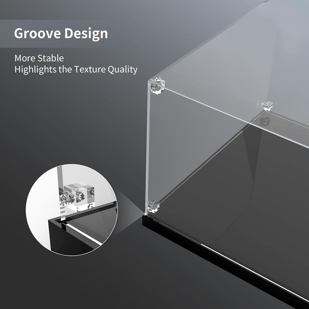 cooldac Acryl Vitrine Box kompatibel mit Lego Venom 76187 Modellset, staubdicht transparent klar Di