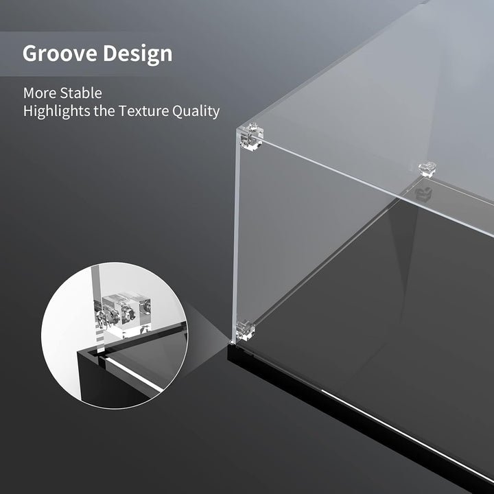 cooldac Acryl Vitrine Box kompatibel mit Lego Venom 76187 Modellset, staubdicht transparent klar Di