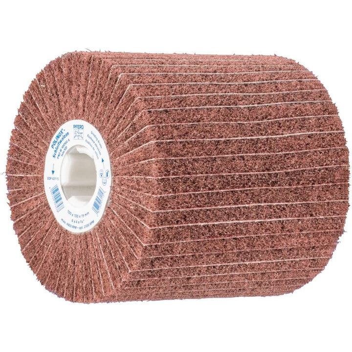 PFERD POLINOX Schleifwalze PNZ | 100 x 100 mm, Keilnut 19 mm, Korund A120, Fein | 44641112 – für ein