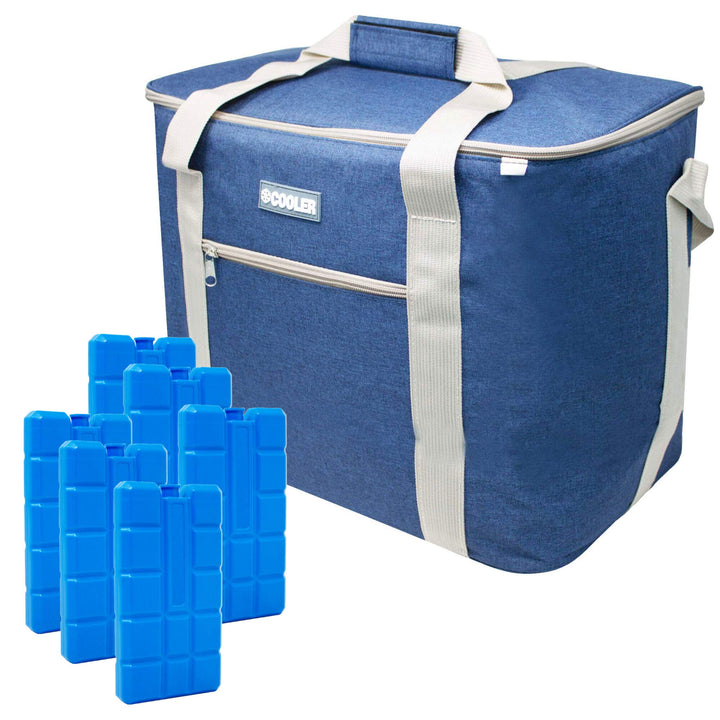 ToCi Kühltasche 36 Liter Isoliertasche Thermotasche Picknicktasche für Picknick Camping Urlaub Wande