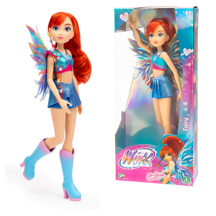 Winx Club Fairy Doll – Bloom with Glitter Wings & Articulated Joints – Magical Transformation Outfit