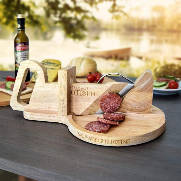 mikamax - Wurst Schneider Guillotine - Traditionelle Wurstschneidemaschine - Sausage Guillotine - 30