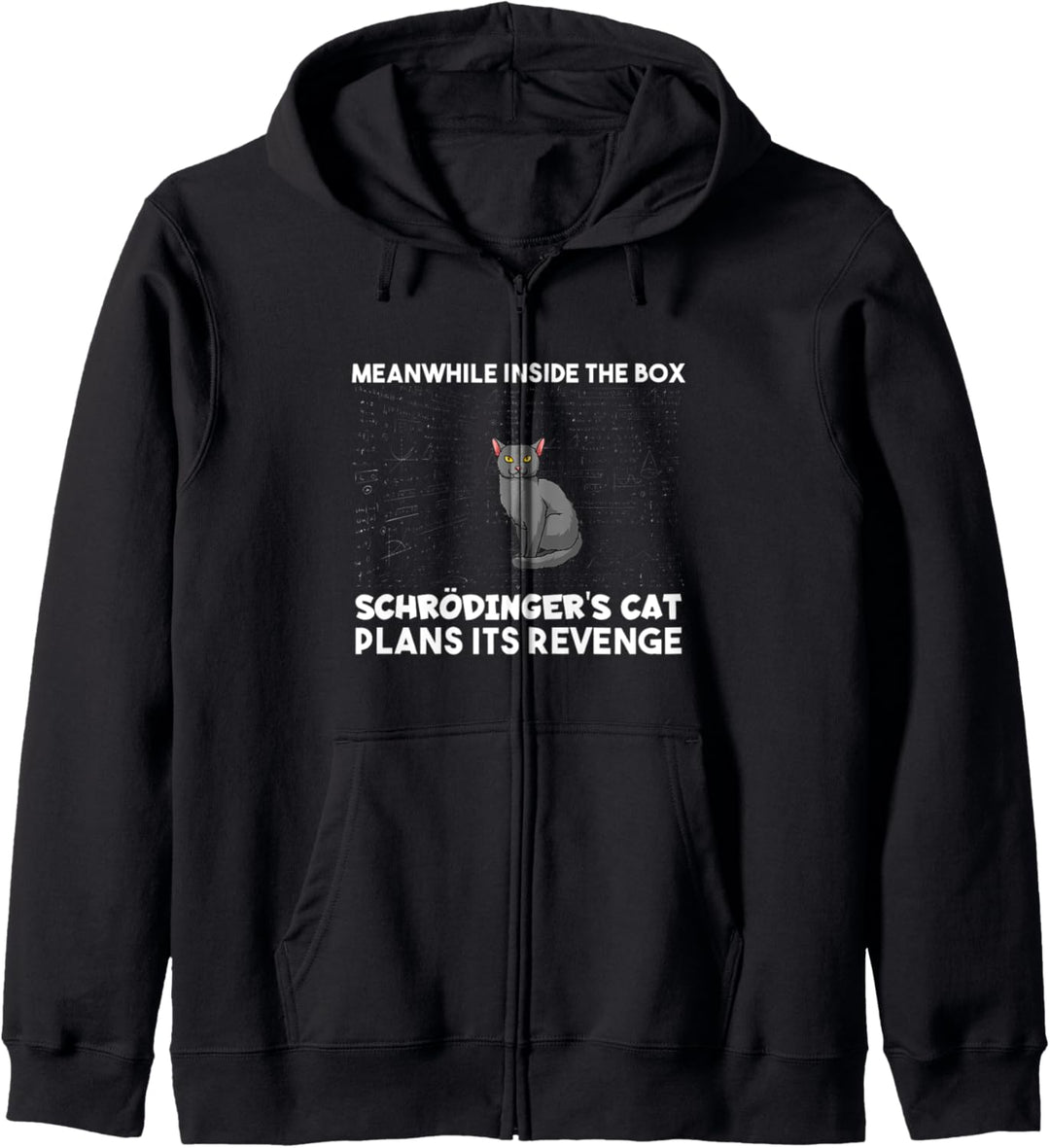 Schrödingers Katze Inside The Box Lustiges Physik Student Kapuzenjacke